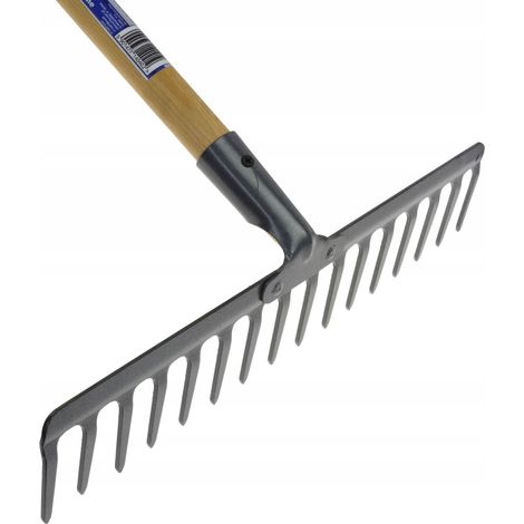 Outil de jardinage geko 16 tooth rake tête métal 130 cm (1/3)