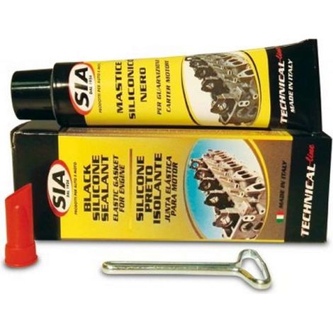 Mastice siliconico nero 75 ml per guarnizioni su carters coppe olio carburatori