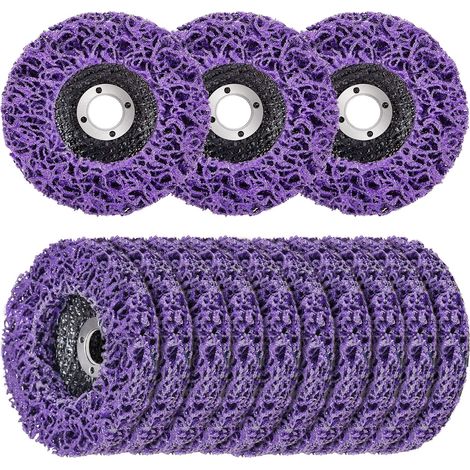 10er-Pack Abziehscheiben, Rostlöser-Rad, Abziehrad für Winkelschleifer, Farbabziehrad, Schnellschleifscheiben, Rost, Oxidation, Farblöser (4-1/2'' x 7/8'')