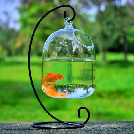 „Artisan Flamme“ Kristall-Aquarium – Dekoratives Aquarium für Zuhause, Hochzeiten oder Blumenläden (1/5)