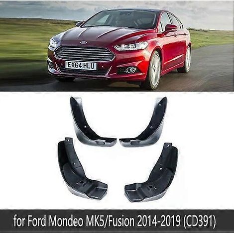 Lot de 4 bavettes garde-boue pour Ford Mondeo MK4 MK5 (2007-2019) Fusion CD391 - Accessoires auto - MK5 (2014-2019) (1/5)