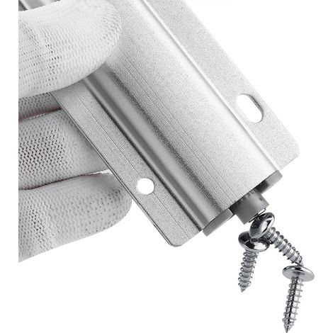 [Amortiguador] + [Sistema de apertura por presión] + [Plata] + [ABS + Aluminio] + [Apto para 50.000 aperturas] + [Cerradura para armarios, puertas y cajones] (1/5)