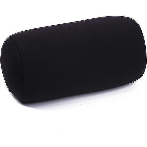 Coussin cylindrique multi-usage solide, noir