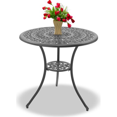 Centurion Supports POSITANO Garden & Patio Grey Cast Aluminium Bistro Table (1/5)
