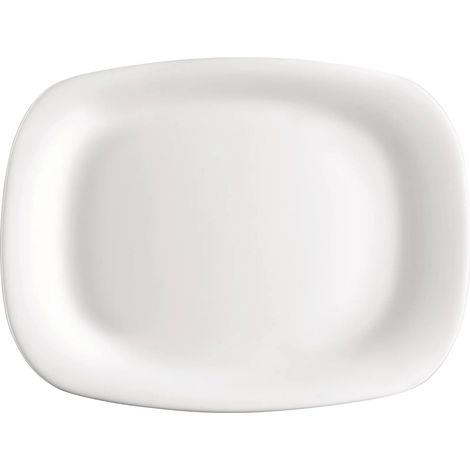 Assiette 34 x 24 cm Blanc, Verre (1/5)