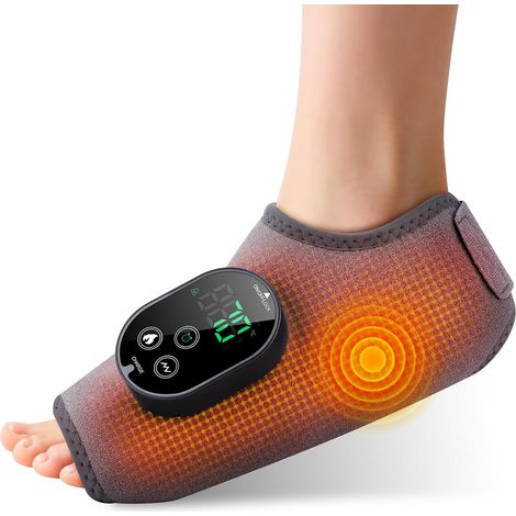 Filiyano-Appareil de massage des pieds sans fil pour la neuropathie, coussin chauffant rechargeable pour les chevilles (3000 mAh) avec massage pour la (1/4)
