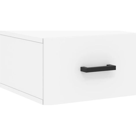 Maison Exclusive - Mesita de noche de pared blanco 35x35x20 cm