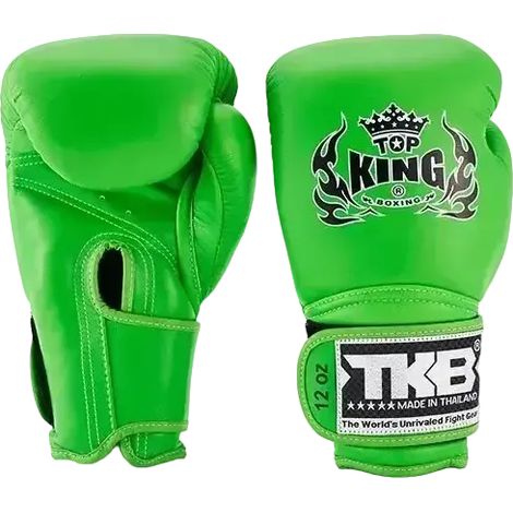 Gants de boxe thaï Top King Super 10OZ verts