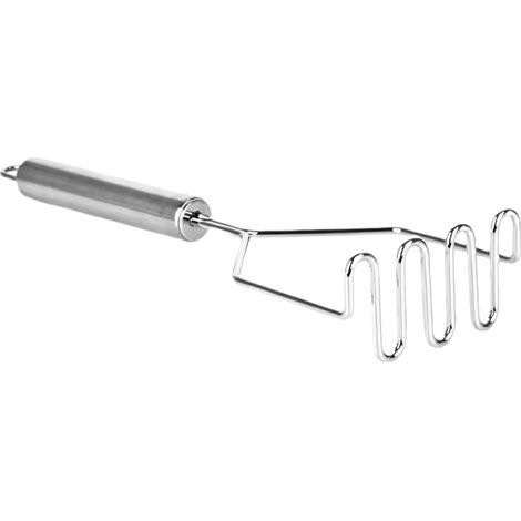 Presse-purée antidérapant en acier inoxydable, ustensile de cuisine durable, couleur argent (1/5)