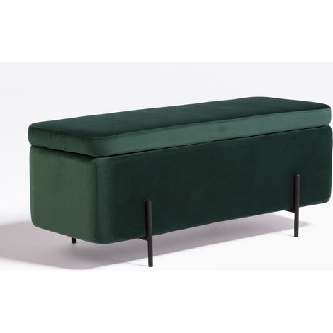 Panca Baule in Velluto Sam SKLUM Verde Jungle (1/5)