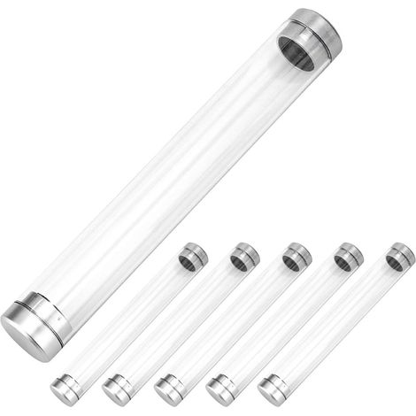 6 Stück Durchsichtige Acryl Stifte Aufbewahrungsboxen mit