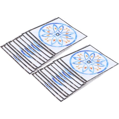 Set mit 20 diagonalen Bodenaufklebern, wasserfesten Aufklebern, dekorativen Klebefolien für Fliesen, DIY-Wohnzimmer (1/5)