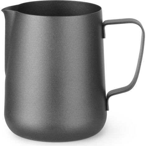 Pichet et tasse à mousser le lait BARISTA, acier inoxydable, diamètre 90 mm, 0,6 l - Hendi 458198
