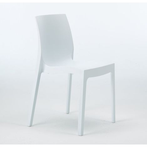 Silla de cocina Apilable de Polipropileno Rome Grand Soleil - Blanco