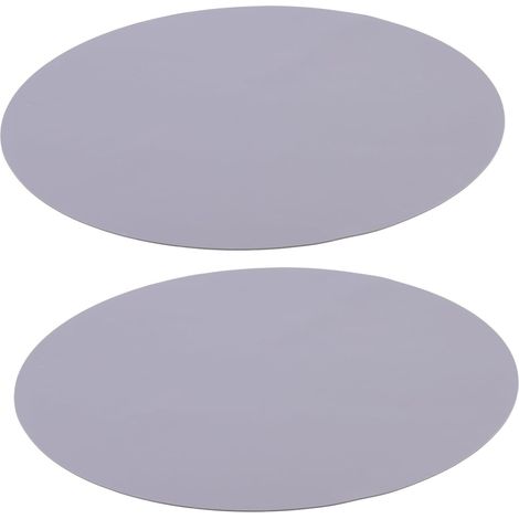 Lot de 2 tapis ronds en silicone résistants aux hautes températures pour protéger votre table de micro-ondes (1/4)