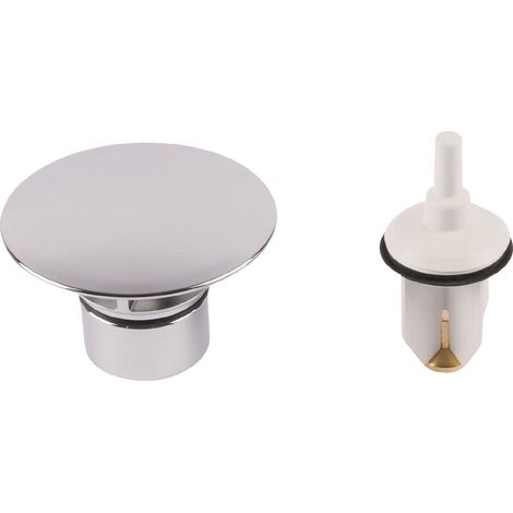 Geberit 240750211 - Copertura per valvola di scarico e troppopieno integrato e tappo, per flussi clou fino all'anno di costruzione 03/2008, marcatura rossa, cromata, 65348 0