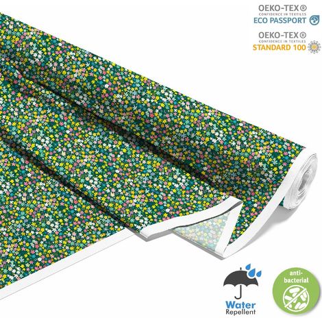Dekorativer Outdoor-Stoff Oxford - Motiv Blumen I DX5185 (1/5)