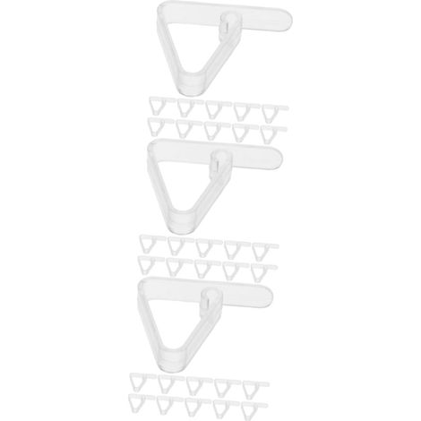 16 pinces nappe plastique clair – anti-slip – couverture table – pique-nique/mariage/Noël – transparent/discrètes (1/5)