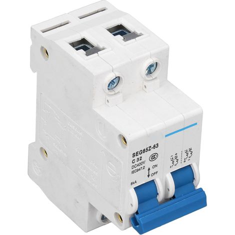 Miniatur-Leistungsschalter 2P 6kA 400V 32A C32, pneumatischer Schalter für Photovoltaik-Solarmodule und Netzsysteme (1/5)