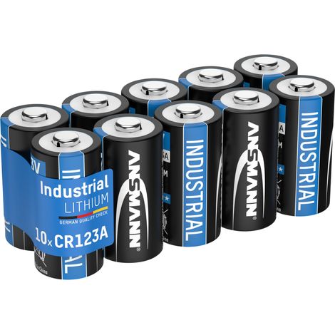 ANSMANN Lithium Batterie CR123A 3V, 10 Stück, Spezialbatterie (1/5)
