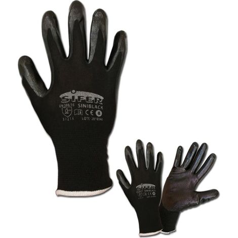 FPLUS guante sifer nitrilo negro nylon t 11 si703 siniblack titan (1/2)