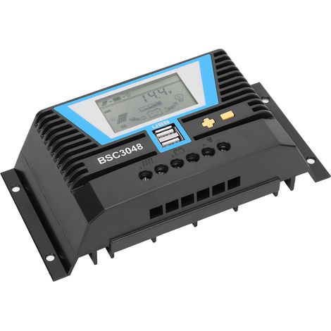 Contrôleur solaire pour batteries diverses BSC3048 30A 12V/24V/36V/48V (1/5)