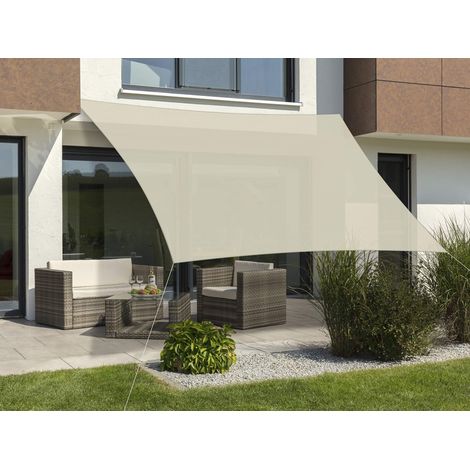 Schirme Teneriffa 500 x 500 cm Voile d'ombrage Mixte-Adulte Naturel (1/2)