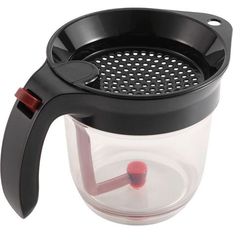 Geeignet für 1000-ml-Öl-Wasser-Abscheider-Messbecher und -Siebe mit einziehbarem Boden, geeignet für Saucen und andere ölige und fetthaltige Flüssigkeiten.
