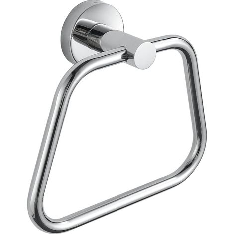 Accessoire de Salle de Bain en Acier Inoxydable 304 - Porte-Serviettes Mural avec Design Trapézoïdal - Adapté à la Salle de Bain et à la Cuisine (1/5)