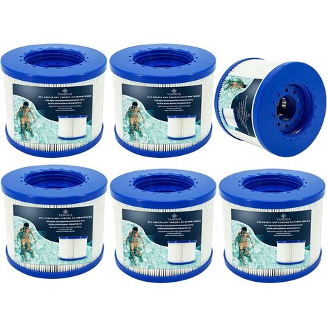 Filtre de Spa à Visser,Compatible pour Cosy Spa, Clever Spa et de Plus,Filtre à Vis pour Spa Gonflable pour Spa Rechange Filtre (6) (1/5)
