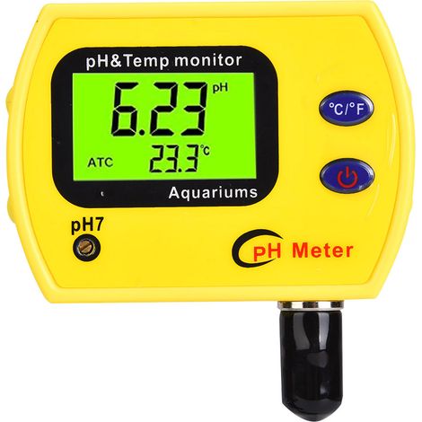 2-in-1 Tragbares Hochpräzisions-Temperatur- und pH-Messgerät zur Wasserqualitätsanalyse, 220 V, EU-Stecker (1/5)