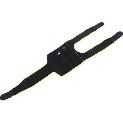 Genouillère chauffante en fibre de carbone, température réglable, poche intégrée, orthèse électrique pour personnes âgées (1/5)