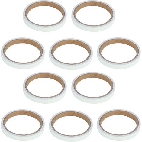 10 Stück selbstklebendes, rutschfestes Lichtaufbewahrungslichtband (1,5 cm x 3 m)