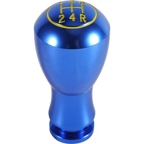 Pomello del cambio universale blu per interni auto a 5 marce, automatico/manuale.