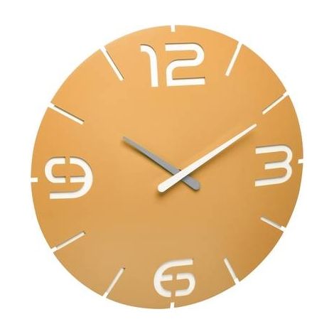 TFA Dostmann 60.3536.07 Reloj de pared amarillo sol 35 cm