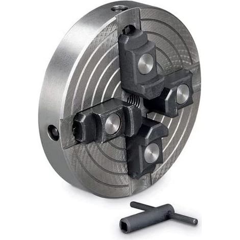 MANDRINO X TORNIO LEGNO A 4 GRIFFE INDIPEDENTI Ø 150mm M33 x3,5 HOLZSTAR 5931020 (1/4)