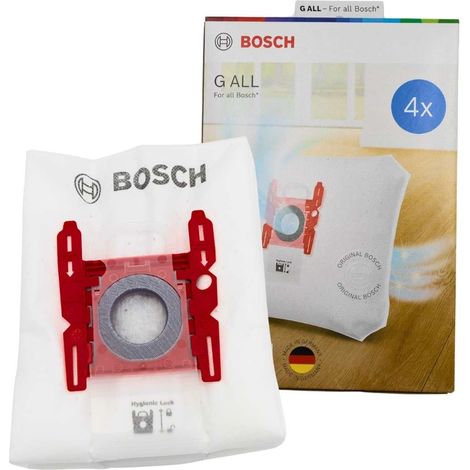 Ersatzteil - Boite de 4 sacs type G d'origi - - BOSCH, SIEMENS, UFESA, GIRMI, ELECTROLUX, ENTRONIC, CONSTRUCTA, TORNADO