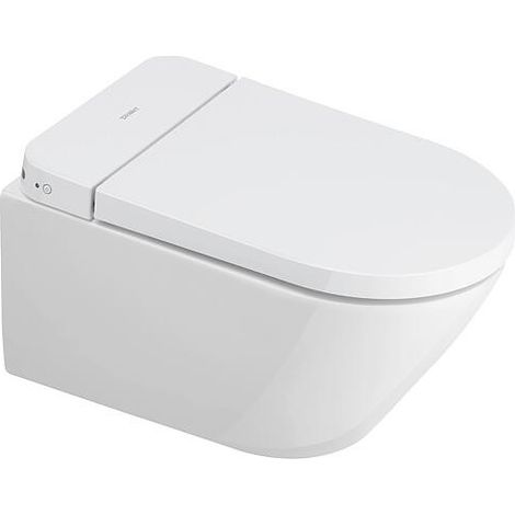 Duravit – WC douche compact SensoWash D-Neo – Montage mural – Chasse d'eau basse – Dimensions 378x575x405mm – Télécommande rétroéclairée (1/5)