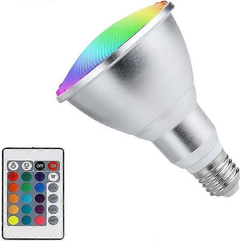 Projecteur LED RGB extérieur, ampoule à changement de couleur, projecteur étanche (1/5)