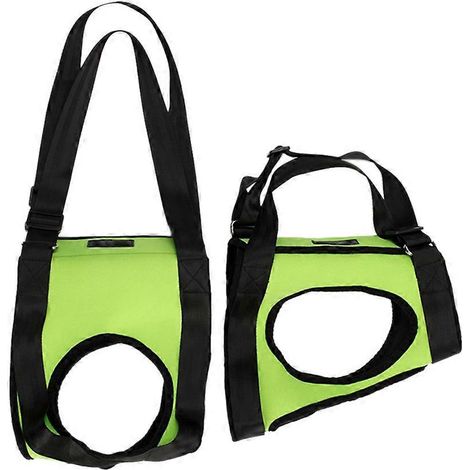 Harnais souple Soft Sling Assist pour chiens âgés, blessés, handicapés et après une chirurgie du LCA - Vert (1/4)