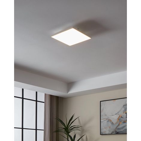 Luminaire plafonnier, panneau LED en métal avec surface (1/3)