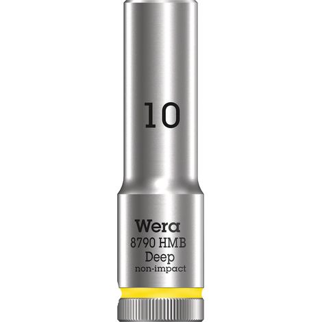 Wera 05004532001 Chiave a Bussola 3/8", Giallo Brillante, 10.0 Mm (1/4)