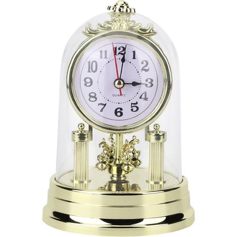 Horloge de Salon Style Rétro Européen - Horloge de Table Silencieuse et Antique - Décoration Maison (1/5)