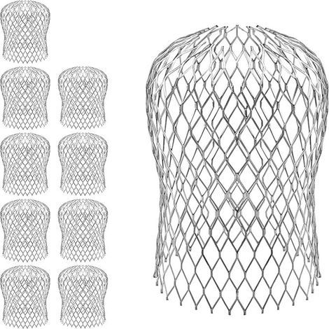 Filtre Gouttière, Crapaudine de Gouttière en Aluminium, Filtre Anti Feuille, Métal Gardes De Gouttière pour Maison, Avant-toit, Fossé, Égout, 10 pc (1/5)