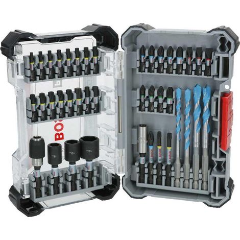 Bosch Set PRO Mixto 40 piezas de puntas y brocas plateado (1/3)