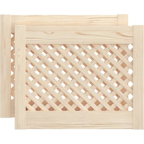 Maison Exclusive - Ante con Design a Reticolo 2 pz 49,5x39,5 cm in Legno di Pino