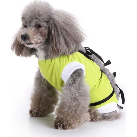 Vêtements de réadaptation chirurgicale pour chiots, vêtements de réadaptation chirurgicale pour animaux de compagnie vêtements de soins des blessures (vert, XS) (1/5)