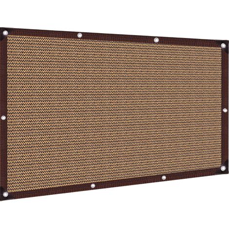 Toile d'ombrage de 80 % pour serre avec œillets, toile de protection solaire pour jardin, pergola, plantes de patio, serre, poulailler, extérieur [1X5M] (1/5)