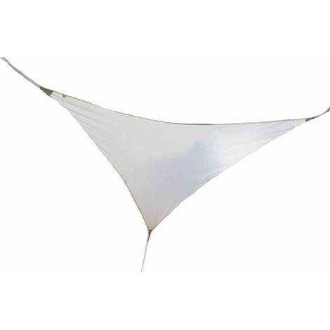Voile d'ombrage triangulaire SERENITY 3,60 x 3,60 x 3,60 m - Blanc - Jardiline (1/3)