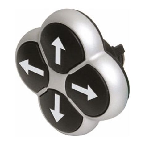 Tête de bouton poussoir Eaton, Eaton Moeller Noir, Ø découpe 22mm, Momentané ( Prix pour 1 )
